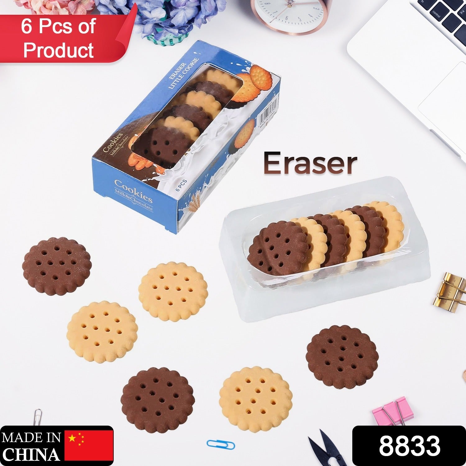 8833 Pack of 6 Erasers Erasers Stationery School Rubber Schools Sketches Office Sign Kid Party Favour Gift Toy Gift Creative Christmas Birthday Gift in Shape Biscuits (6 Pcs Set) 8833 Pack of 6 Erasers Erasers Stationery School Rubber Schools Sketches Office Sign Kid Party Favour Gift Toy Gift Creative Christmas Birthday Gift in Shape Biscuits (6 Pcs Set)